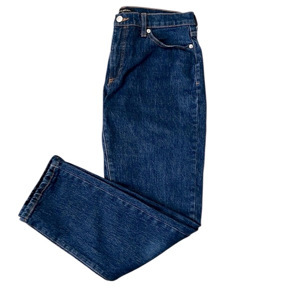 Banana Republic Factory Beau Dark Blue Slightly Tapered Ankle Jeans Size 27/4 - Picture 3 of 11